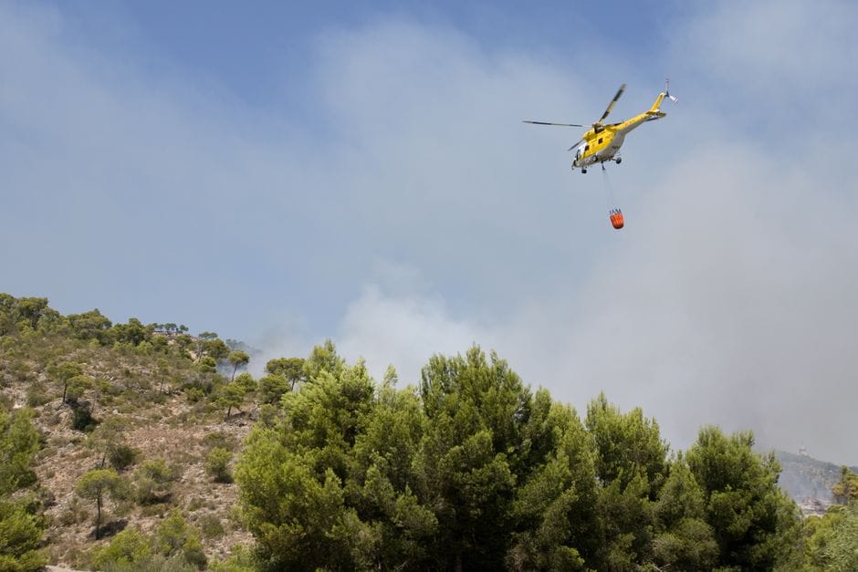 Incendie à Alaró : 2,1 hectares brûlés, feu maîtrisé en 3h25